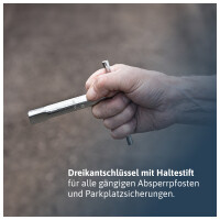 Schlüssel für Absperrpfosten