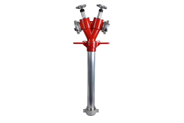 Hydrantenstandrohr DN 80 mit Absperrung, 2xC