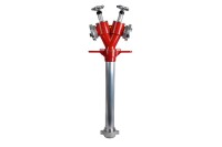 Hydrantenstandrohr DN 80 mit Absperrung, 2xC
