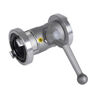 Schlauchabsperrung DN32, Storz C-52 Aluminium