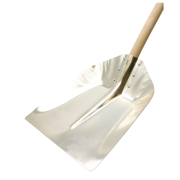 Randschaufel aus Leichtmetall, Blattgröße 380 x 380 mm