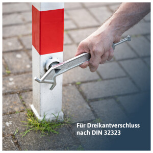 Dreikantschlüssel für Absperrpfosten, 4210T22113