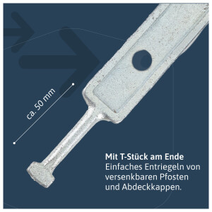 Dreikantschlüssel für Absperrpfosten, 4210T22113