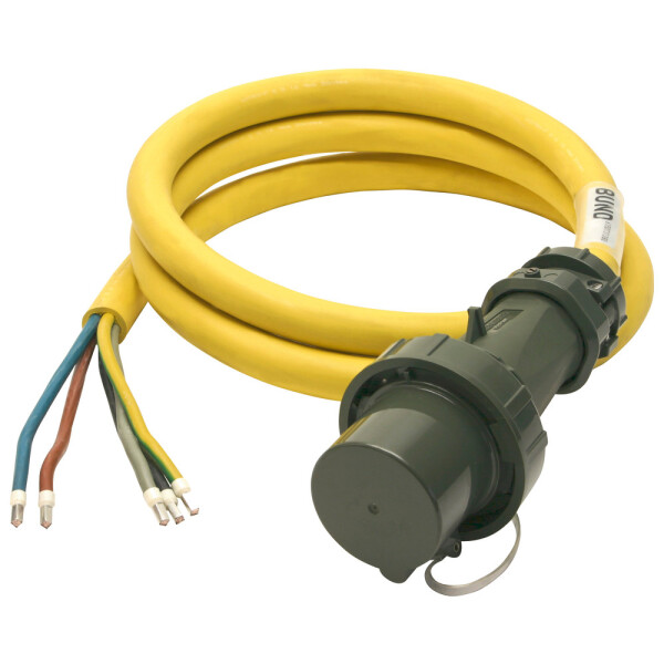 Einspeiseleitung mit Stecker THW-Version 400 V, 63 A, 3 m