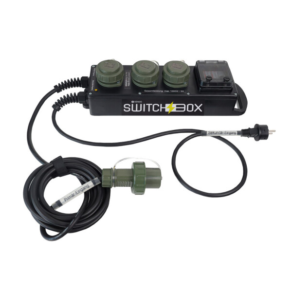 Switchbox für redundante Zeltbeleuchtung, 230 V, 1.000 W, 6 A