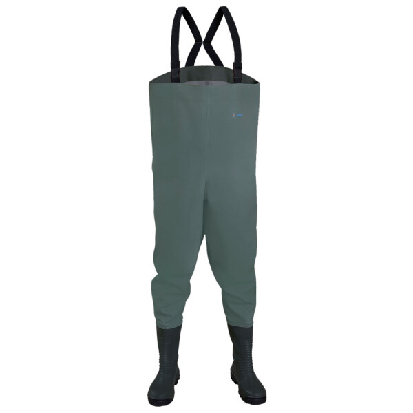 Wathose mit S5 Sicherheitsstiefel, Größe 47
