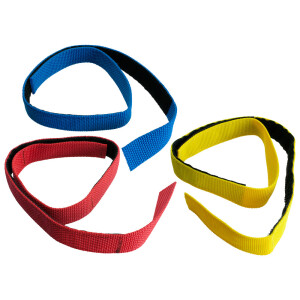 Klettband für Schlauchpaket, blau, 700 x 25 mm