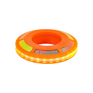 LED-360° Signalleuchten-Set für Verkehrsleitkegel im Koffer