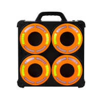 LED-360° Signalleuchten-Set für Verkehrsleitkegel im Koffer