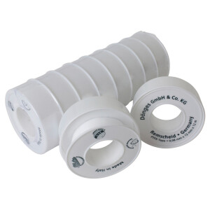 PTFE-Dichtungsband 0,08 x 12 mm, Rollenlänge 12 m