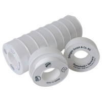PTFE-Dichtungsband 0,08 x 12 mm, Rollenlänge 12 m
