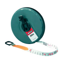 Rollbandmaß mit Haken, 30 m, Bandbreite 13 mm