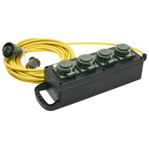 Vierfach-Steckdosenleiste 230 V, 16 A
