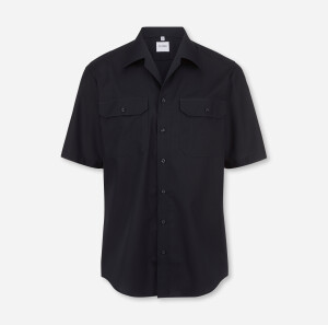 Feuerwehr-Hemd marine, Kurzarm, modern fit