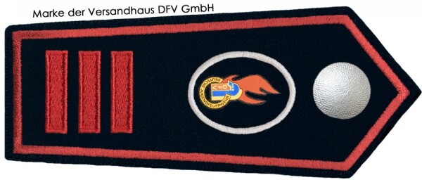 Dienstgrad Hauptfeuerwehrmann als Kreis-Jugendfeuerwehrwart Druckknopfverschluss