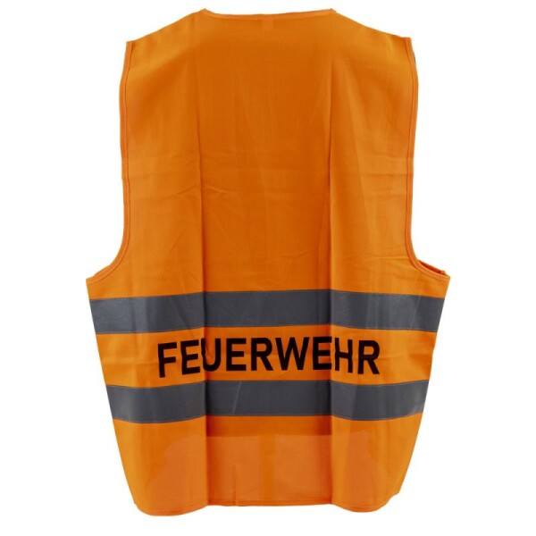 Dönges Warnweste orange mit Rückendruck