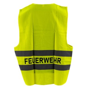 Dönges Warnweste gelb mit Rückendruck