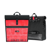 FEUERWear Fahrradtasche Sam aus Recycelten Feuerwehrschlauch schwarz, rot oder weiß