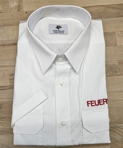 Uniformhemd mit Schultertunnel NRW 1/2 Arm weiß mit...