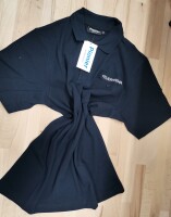 Pionier Polo-Shirt mit Stick FEUERWEHR weissilber