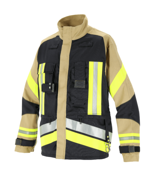 Waldbrand-Einsatzjacke schwarz-blau/gold