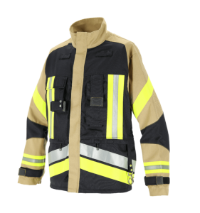 Waldbrand-Einsatzjacke schwarz-blau/gold