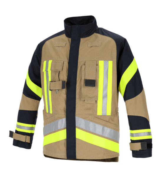 Waldbrand-Einsatzjacke gold/schwarz-blau