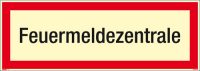 Textschild Feuermeldezentrale