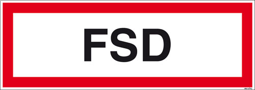 Textschild FSD