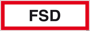 Textschild FSD