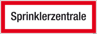 Textschild Sprinklerzentrale