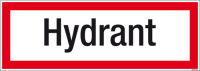 Textschild Hydrant