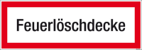 Textschild Feuerlöschdecke