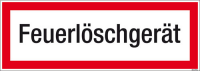 Textschild Feuerlöschgerät