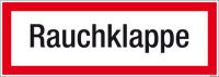 Textschild Rauchklappe