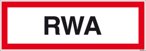 Textschild RWA