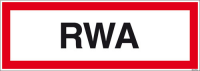 Textschild RWA