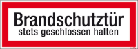 Textschild Brandschutztür
