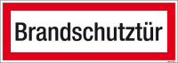 Textschild Brandschutztür