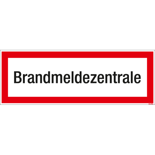 Textschild Brandmeldezentrale