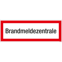 Textschild Brandmeldezentrale