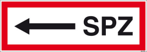 Textschild SPZ