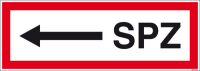 Textschild SPZ