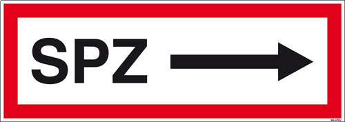 Textschild SPZ