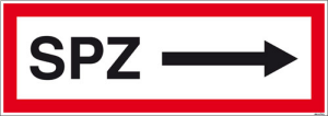 Textschild SPZ