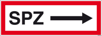 Textschild SPZ