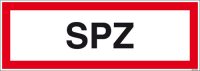 Textschild SPZ