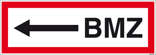 Textschild BMZ