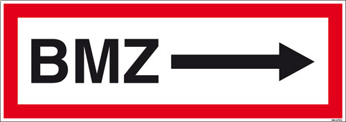 Textschild BMZ