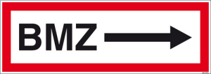 Textschild BMZ
